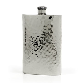 Pioneer Hammered Pewter Flask – Distinctive Handcrafted Heirloom Design