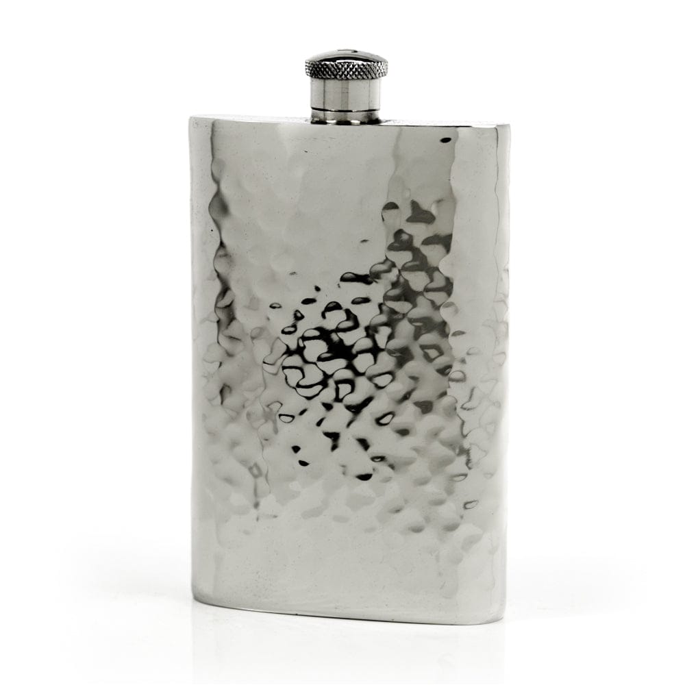 Pioneer Hammered Pewter Flask – Distinctive Handcrafted Heirloom Design