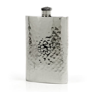 Pioneer Hammered Pewter Flask – Distinctive Handcrafted Heirloom Design