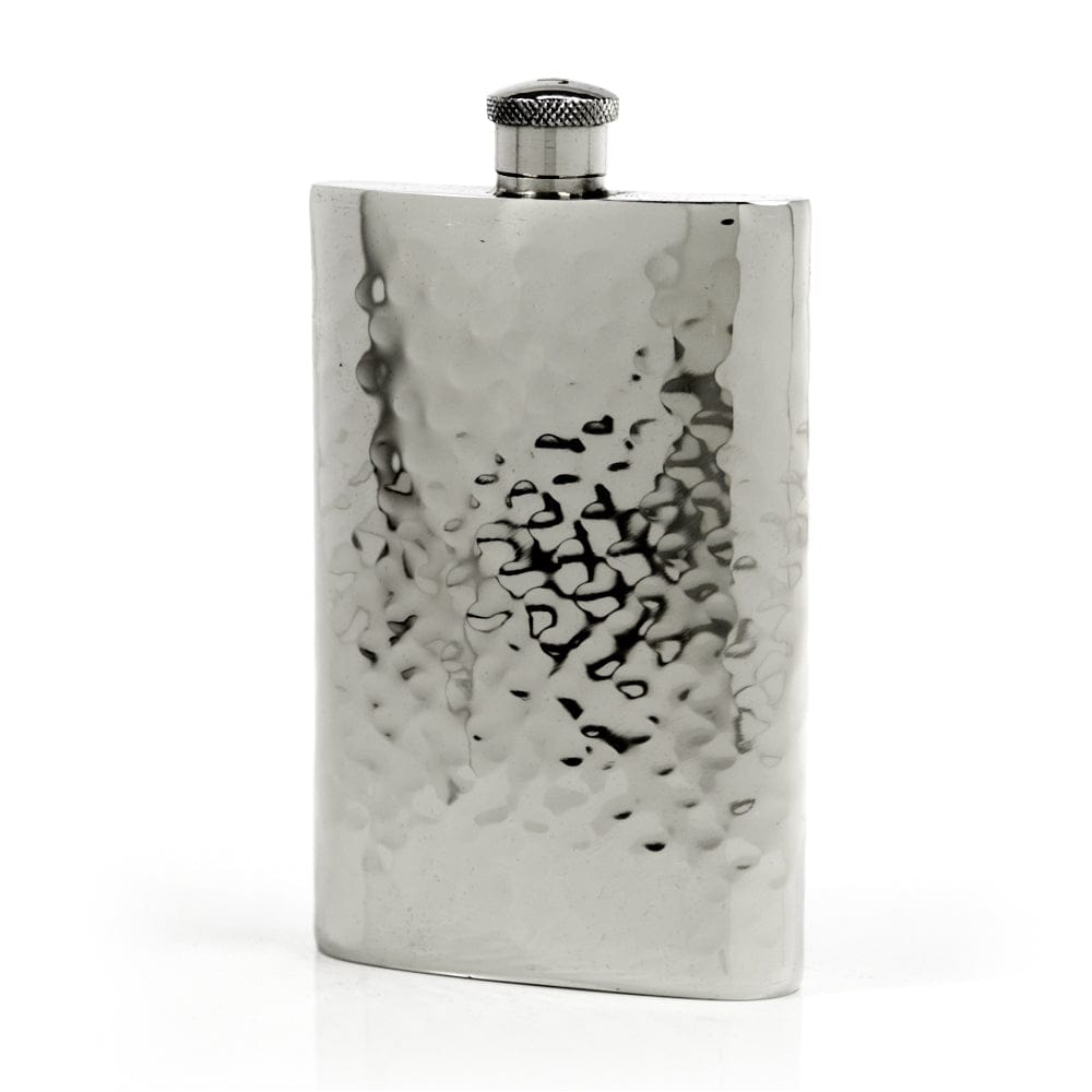 Pioneer Hammered Pewter Flask – Distinctive Handcrafted Heirloom Design