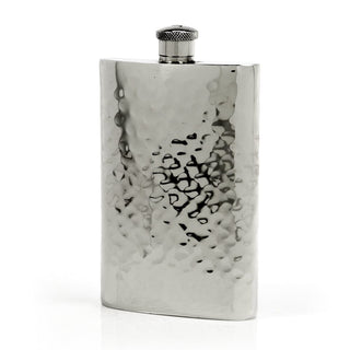 Pioneer Hammered Pewter Flask – Distinctive Handcrafted Heirloom Design