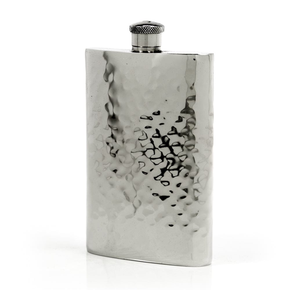 Pioneer Hammered Pewter Flask – Distinctive Handcrafted Heirloom Design