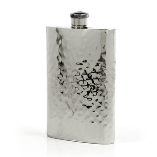 Pioneer Hammered Pewter Flask – Distinctive Handcrafted Heirloom Design