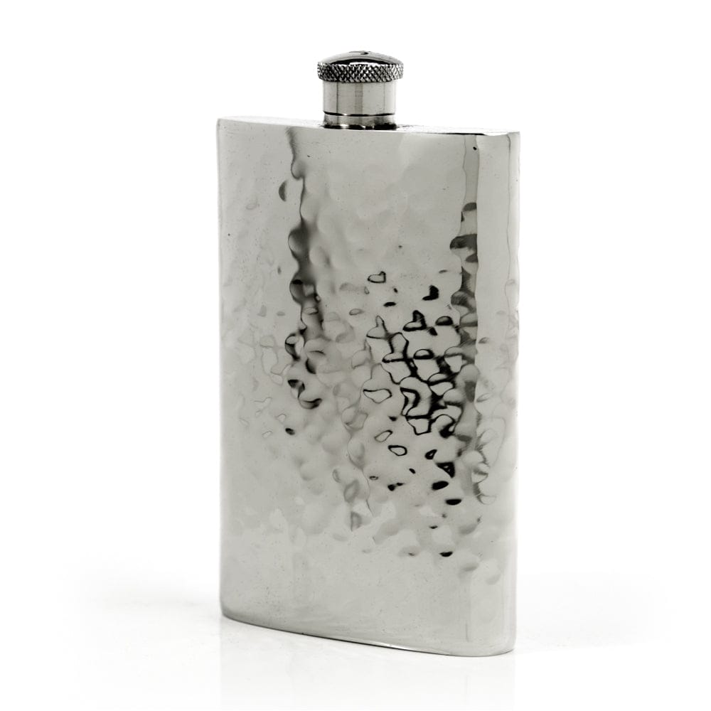 Pioneer Hammered Pewter Flask – Distinctive Handcrafted Heirloom Design