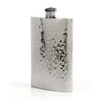 Pioneer Hammered Pewter Flask – Distinctive Handcrafted Heirloom Design