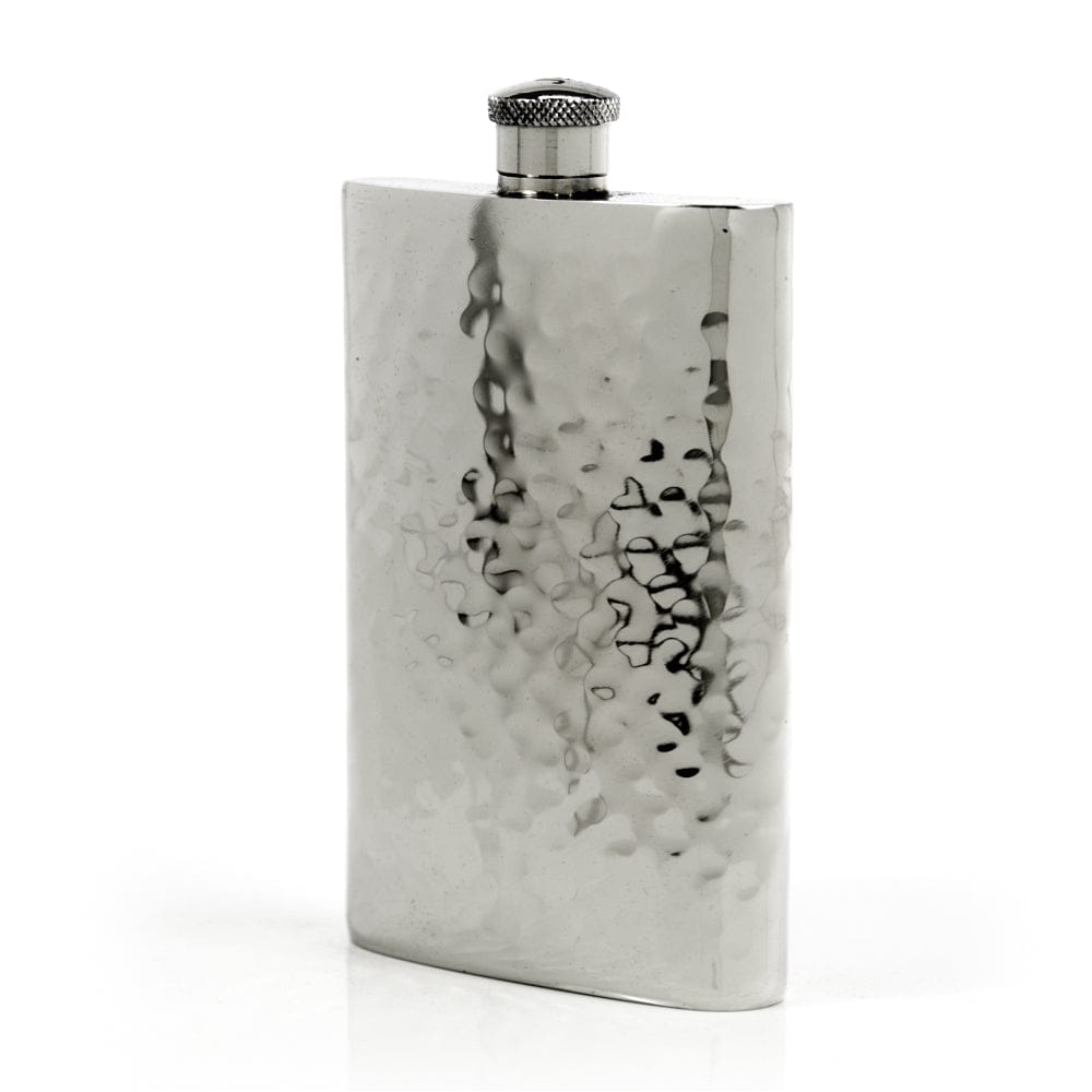Pioneer Hammered Pewter Flask – Distinctive Handcrafted Heirloom Design