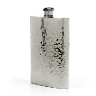 Pioneer Hammered Pewter Flask – Distinctive Handcrafted Heirloom Design