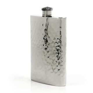 Pioneer Hammered Pewter Flask – Distinctive Handcrafted Heirloom Design