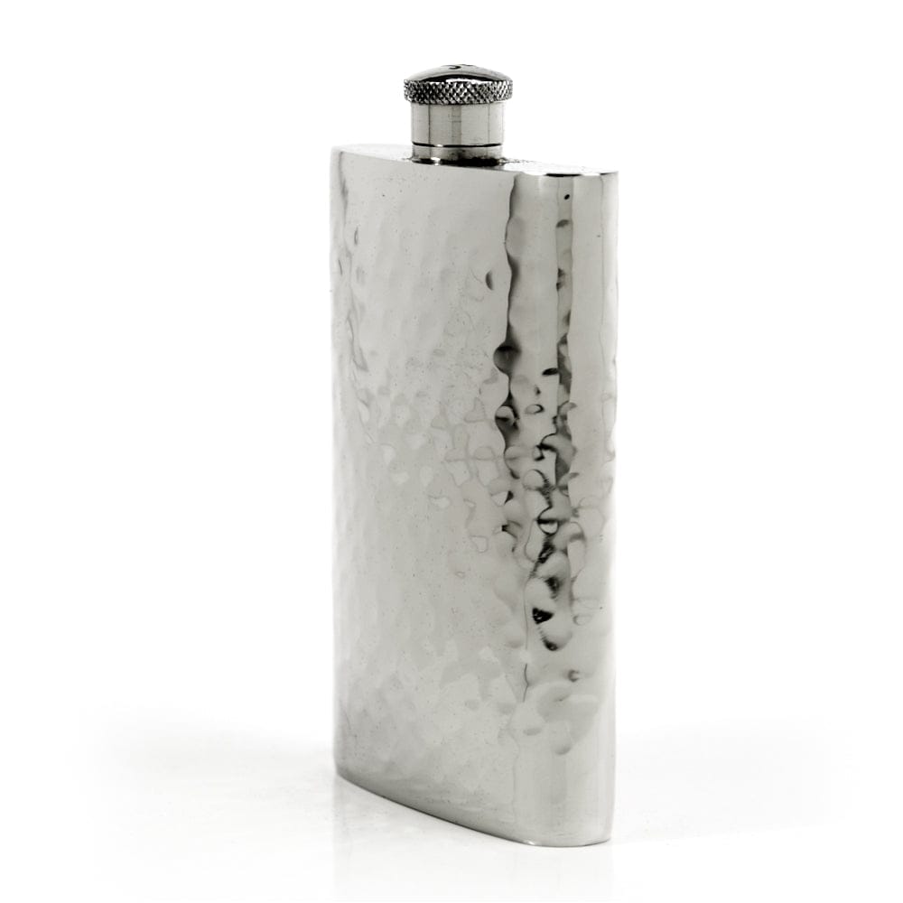Pioneer Hammered Pewter Flask – Distinctive Handcrafted Heirloom Design