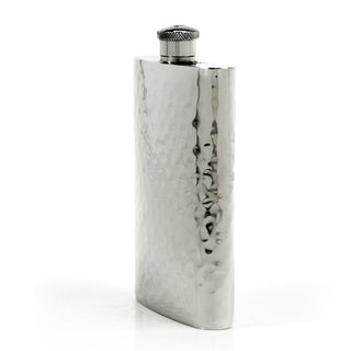 Pioneer Hammered Pewter Flask – Distinctive Handcrafted Heirloom Design