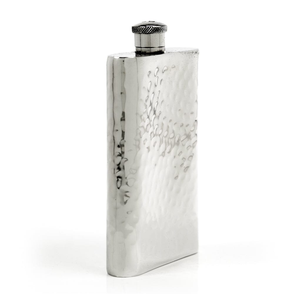 Pioneer Hammered Pewter Flask – Distinctive Handcrafted Heirloom Design