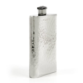 Pioneer Hammered Pewter Flask – Distinctive Handcrafted Heirloom Design
