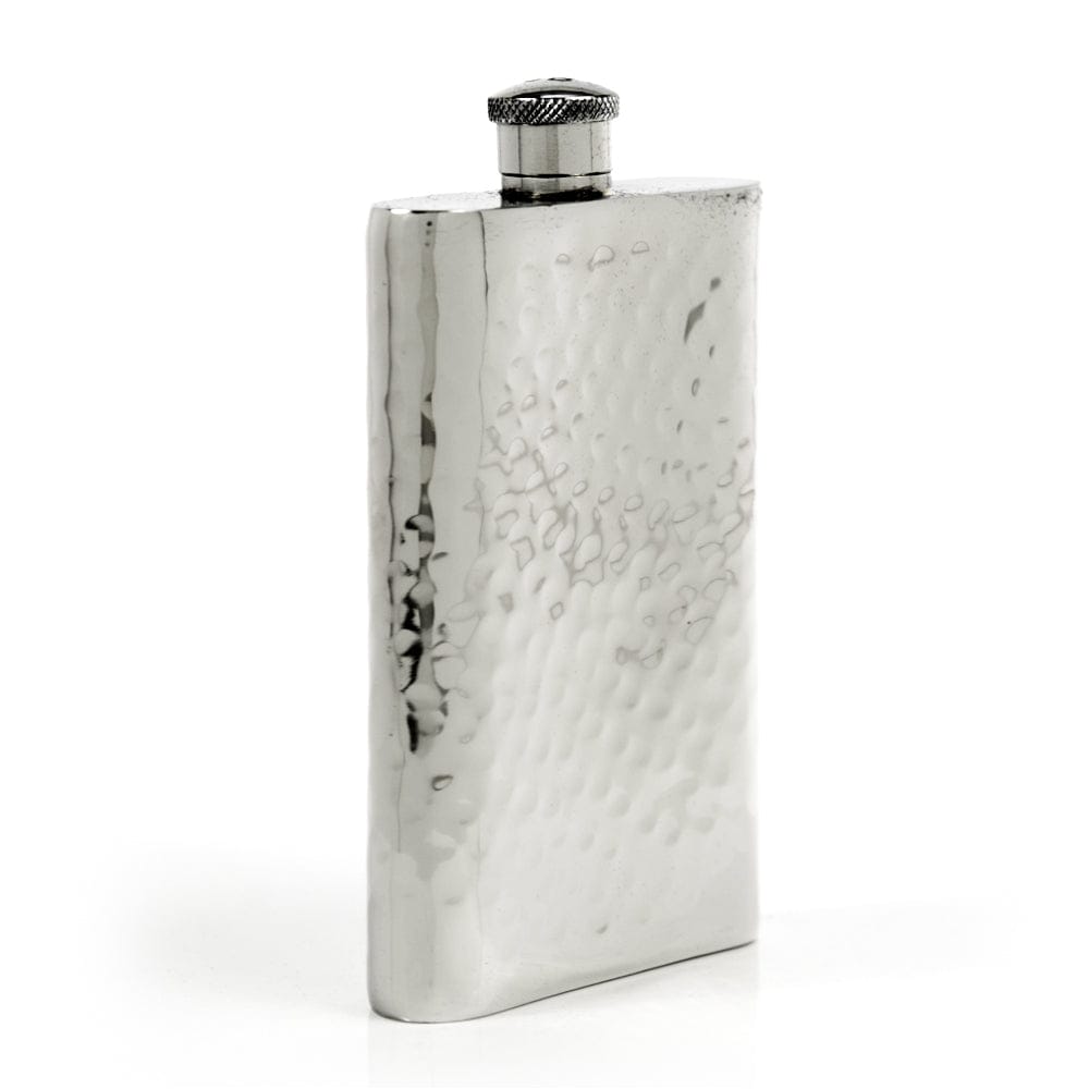 Pioneer Hammered Pewter Flask – Distinctive Handcrafted Heirloom Design