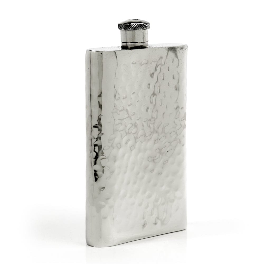 Pioneer Hammered Pewter Flask – Distinctive Handcrafted Heirloom Design