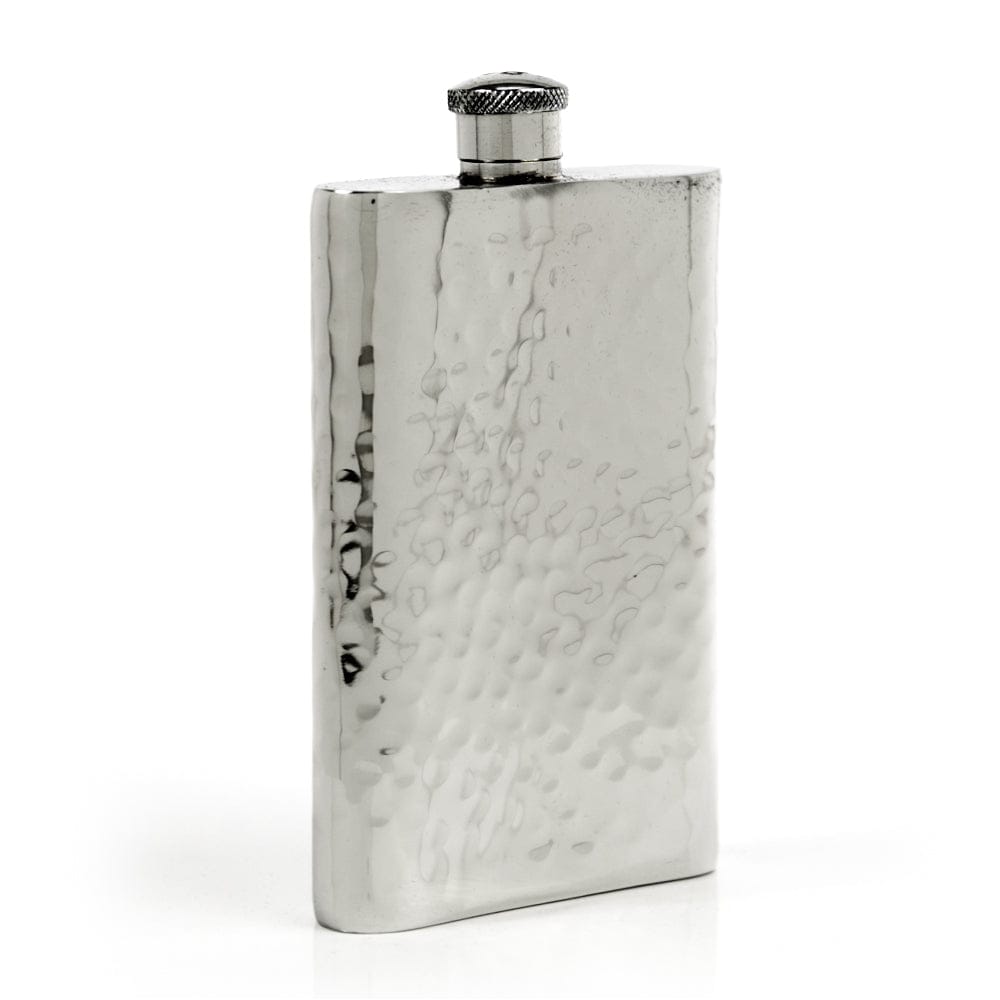 Pioneer Hammered Pewter Flask – Distinctive Handcrafted Heirloom Design
