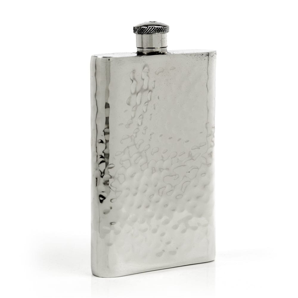 Pioneer Hammered Pewter Flask – Distinctive Handcrafted Heirloom Design