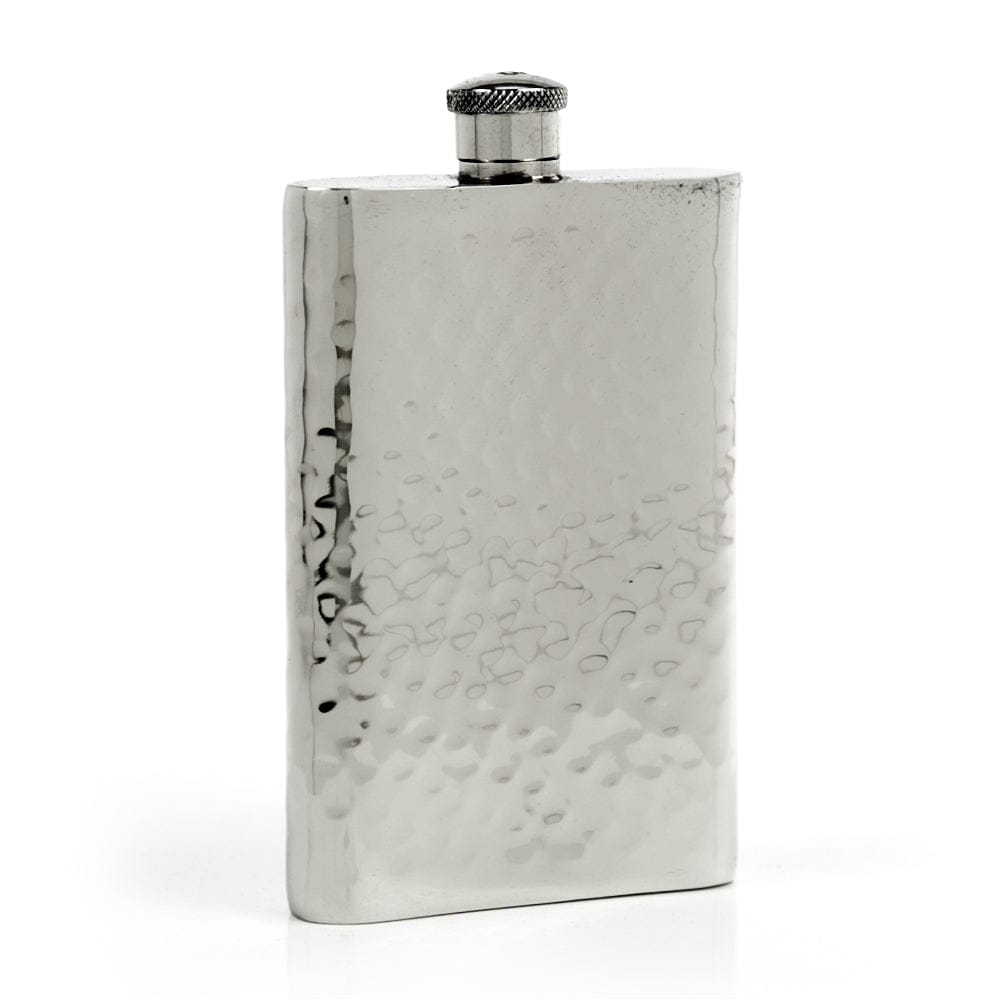 Pioneer Hammered Pewter Flask – Distinctive Handcrafted Heirloom Design