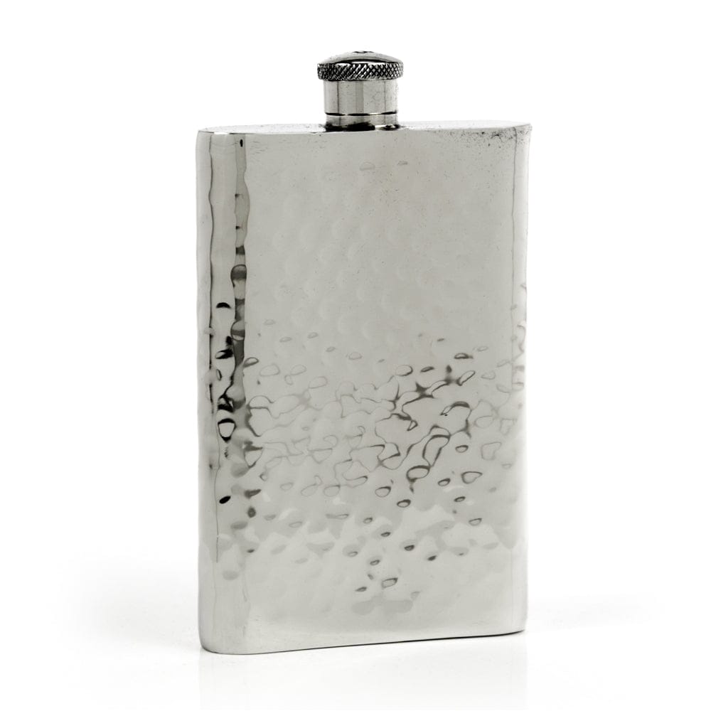 Pioneer Hammered Pewter Flask – Distinctive Handcrafted Heirloom Design