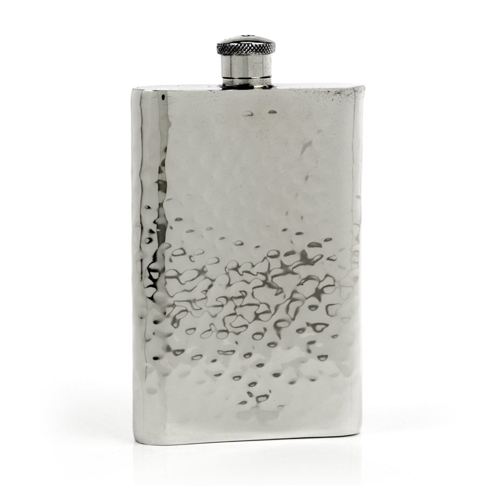 Pioneer Hammered Pewter Flask – Distinctive Handcrafted Heirloom Design
