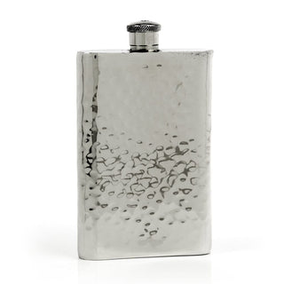 Pioneer Hammered Pewter Flask – Distinctive Handcrafted Heirloom Design