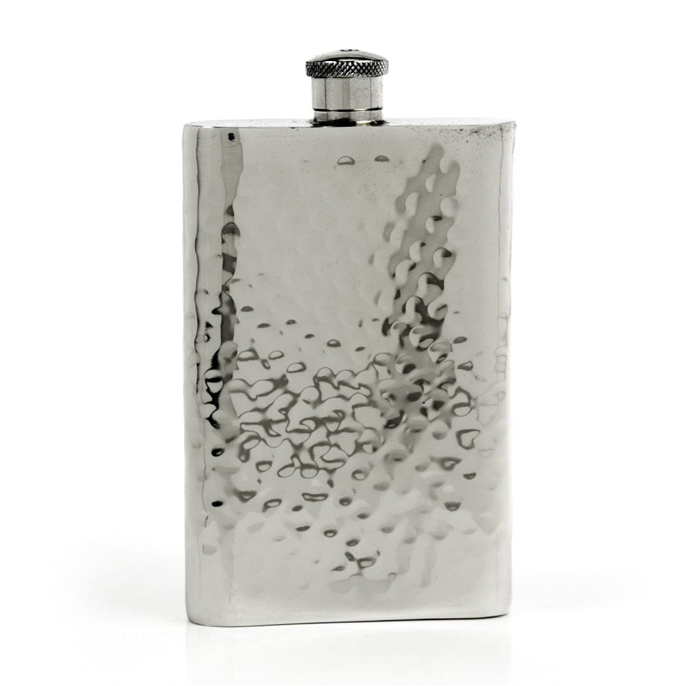 Pioneer Hammered Pewter Flask – Distinctive Handcrafted Heirloom Design