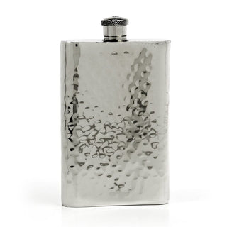 Pioneer Hammered Pewter Flask – Distinctive Handcrafted Heirloom Design