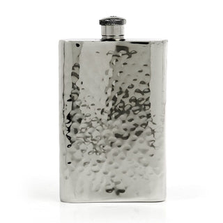 Pioneer Hammered Pewter Flask – Distinctive Handcrafted Heirloom Design