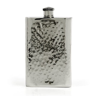 Pioneer Hammered Pewter Flask – Distinctive Handcrafted Heirloom Design