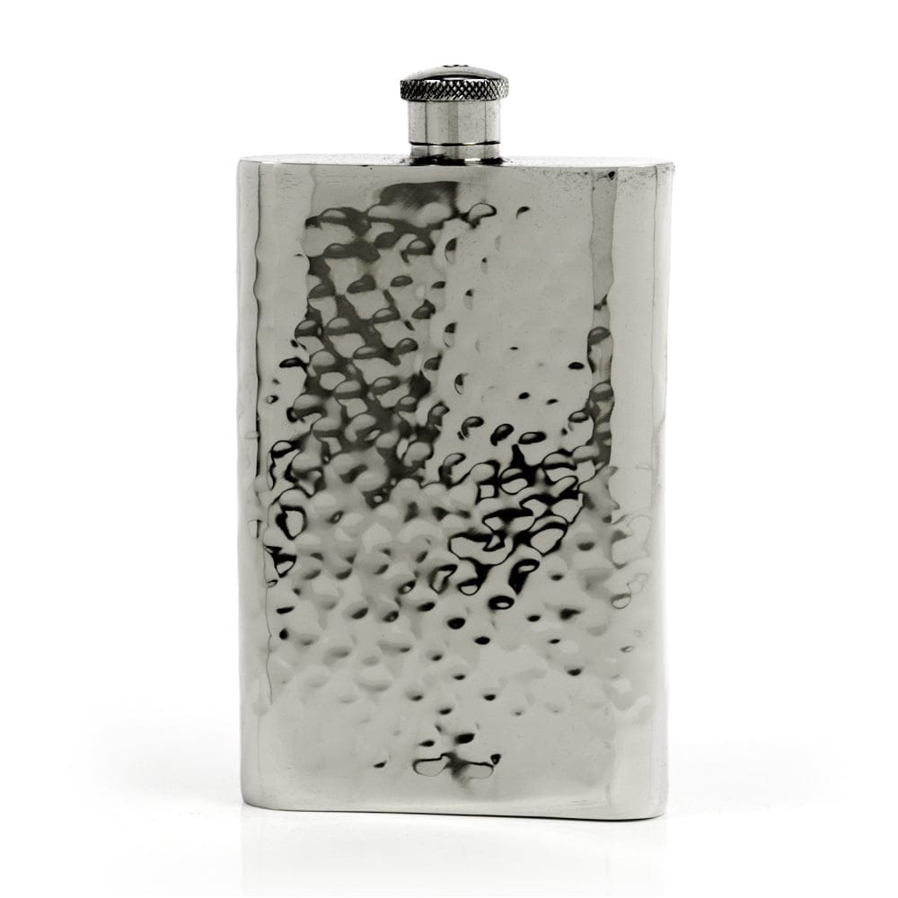 Pioneer Hammered Pewter Flask – Distinctive Handcrafted Heirloom Design
