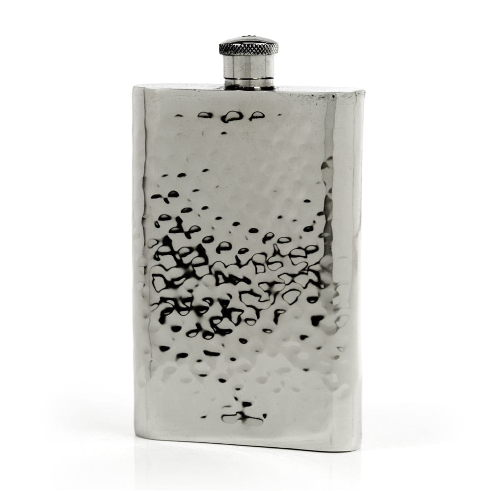 Pioneer Hammered Pewter Flask – Distinctive Handcrafted Heirloom Design
