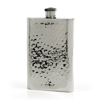 Pioneer Hammered Pewter Flask – Distinctive Handcrafted Heirloom Design