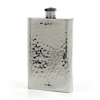 Pioneer Hammered Pewter Flask – Distinctive Handcrafted Heirloom Design