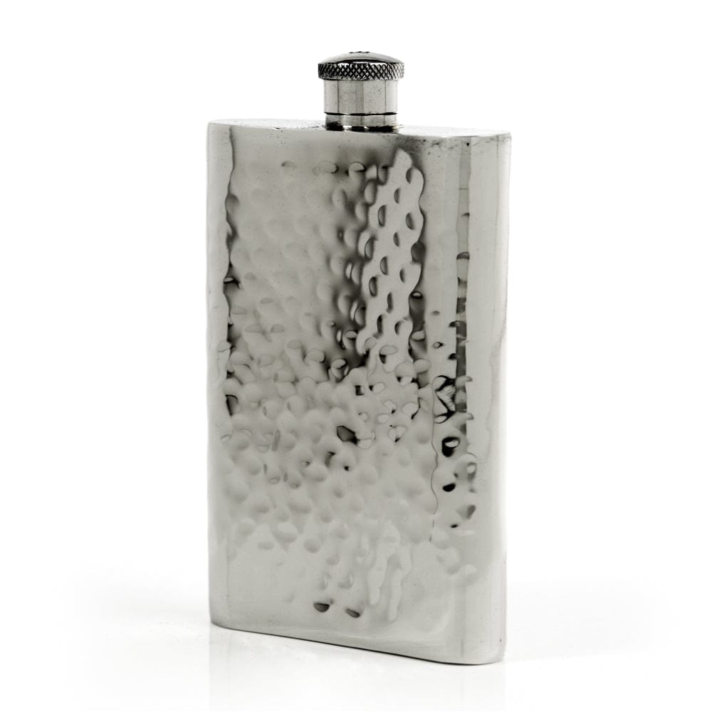Pioneer Hammered Pewter Flask – Distinctive Handcrafted Heirloom Design