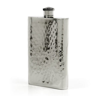 Pioneer Hammered Pewter Flask – Distinctive Handcrafted Heirloom Design