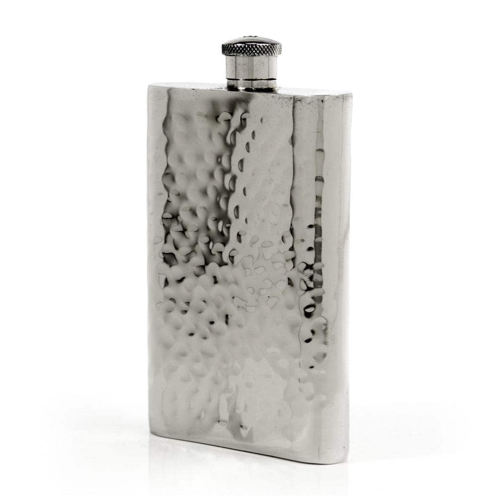 Pioneer Hammered Pewter Flask – Distinctive Handcrafted Heirloom Design