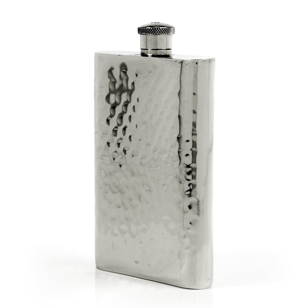 Pioneer Hammered Pewter Flask – Distinctive Handcrafted Heirloom Design