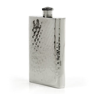Pioneer Hammered Pewter Flask – Distinctive Handcrafted Heirloom Design