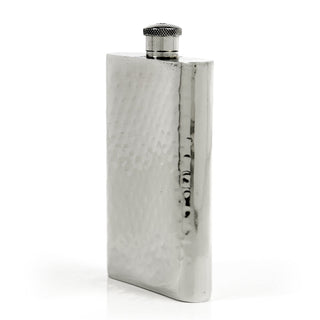 Pioneer Hammered Pewter Flask – Distinctive Handcrafted Heirloom Design