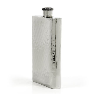 Pioneer Hammered Pewter Flask – Distinctive Handcrafted Heirloom Design