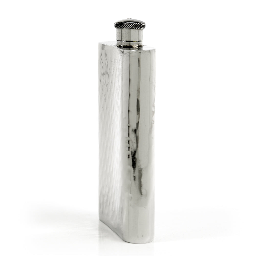 Pioneer Hammered Pewter Flask – Distinctive Handcrafted Heirloom Design