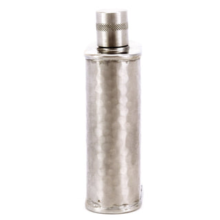 Wolf Hammered Stainless Steel Flask – Bold Handcrafted Design