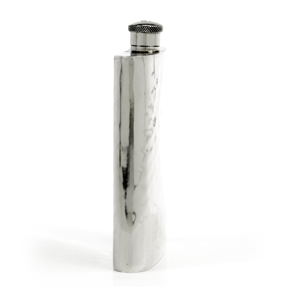 Pioneer Hammered Pewter Flask – Distinctive Handcrafted Heirloom Design