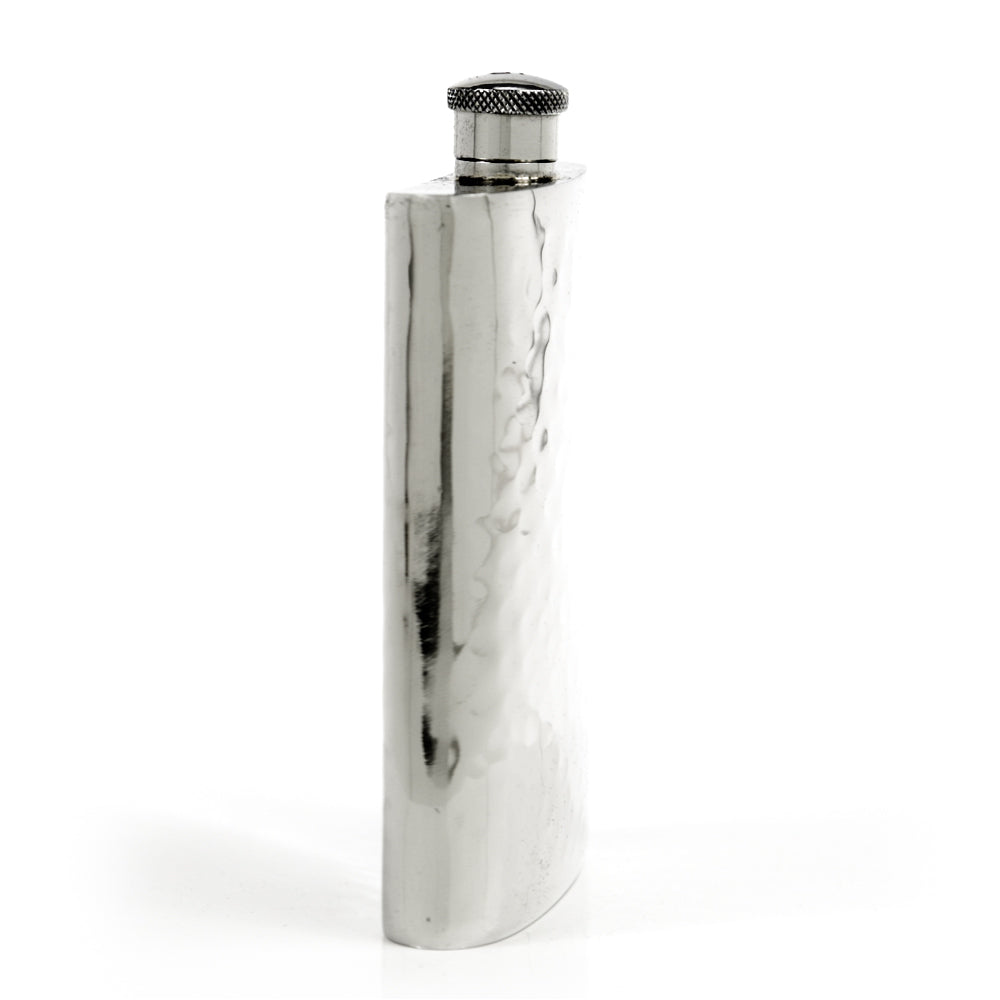 Pioneer Hammered Pewter Flask – Distinctive Handcrafted Heirloom Design