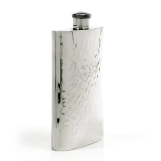 Pioneer Hammered Pewter Flask – Distinctive Handcrafted Heirloom Design