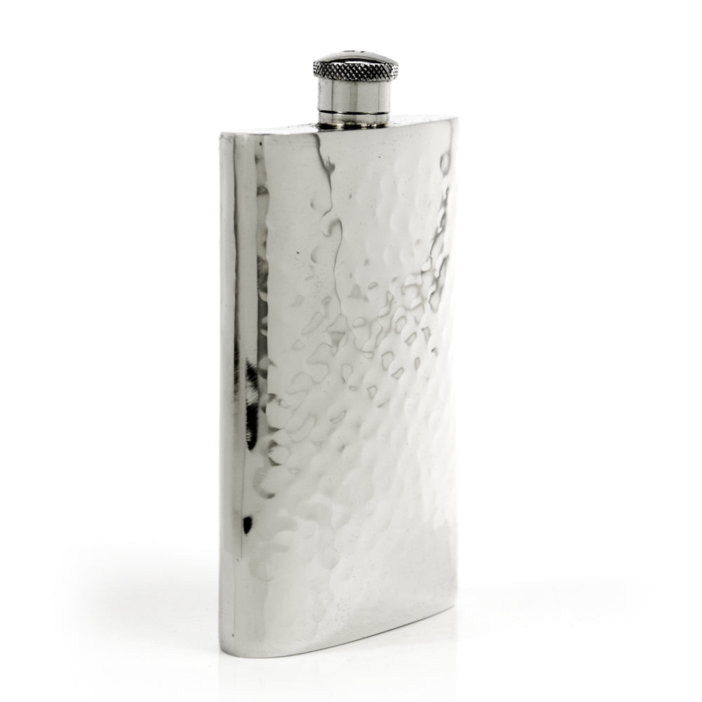 Pioneer Hammered Pewter Flask – Distinctive Handcrafted Heirloom Design