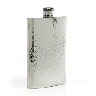 Pioneer Hammered Pewter Flask – Distinctive Handcrafted Heirloom Design