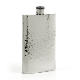 Pioneer Hammered Pewter Flask – Distinctive Handcrafted Heirloom Design