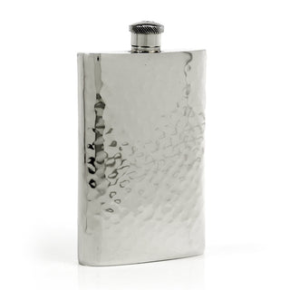 Pioneer Hammered Pewter Flask – Distinctive Handcrafted Heirloom Design