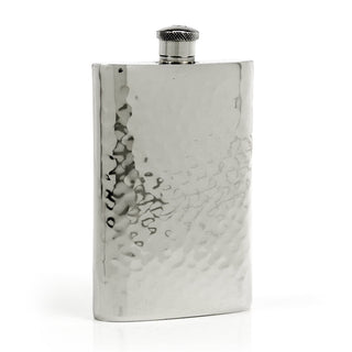 Pioneer Hammered Pewter Flask – Distinctive Handcrafted Heirloom Design