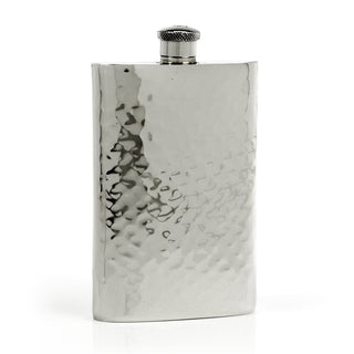Pioneer Hammered Pewter Flask – Distinctive Handcrafted Heirloom Design